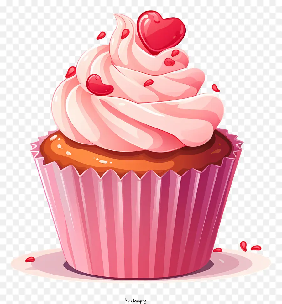 Kue Mangkuk，Cupcake Dengan Stroberi PNG