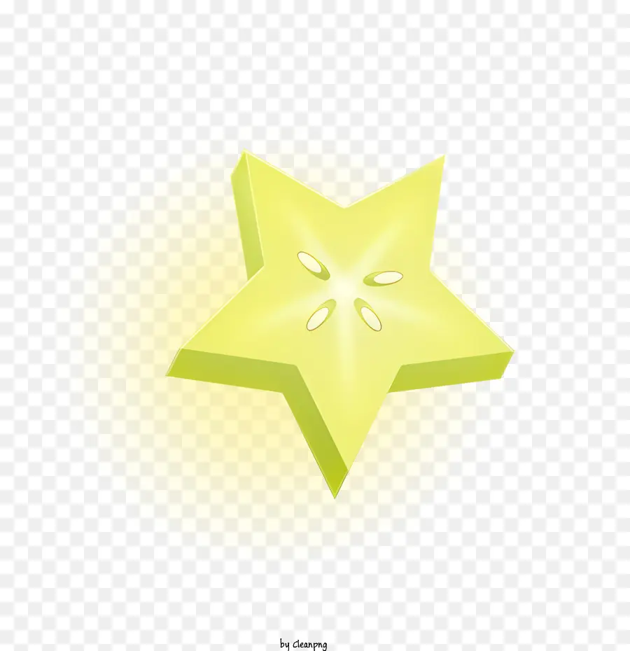 Bintang Laut，Kuning Starfish PNG