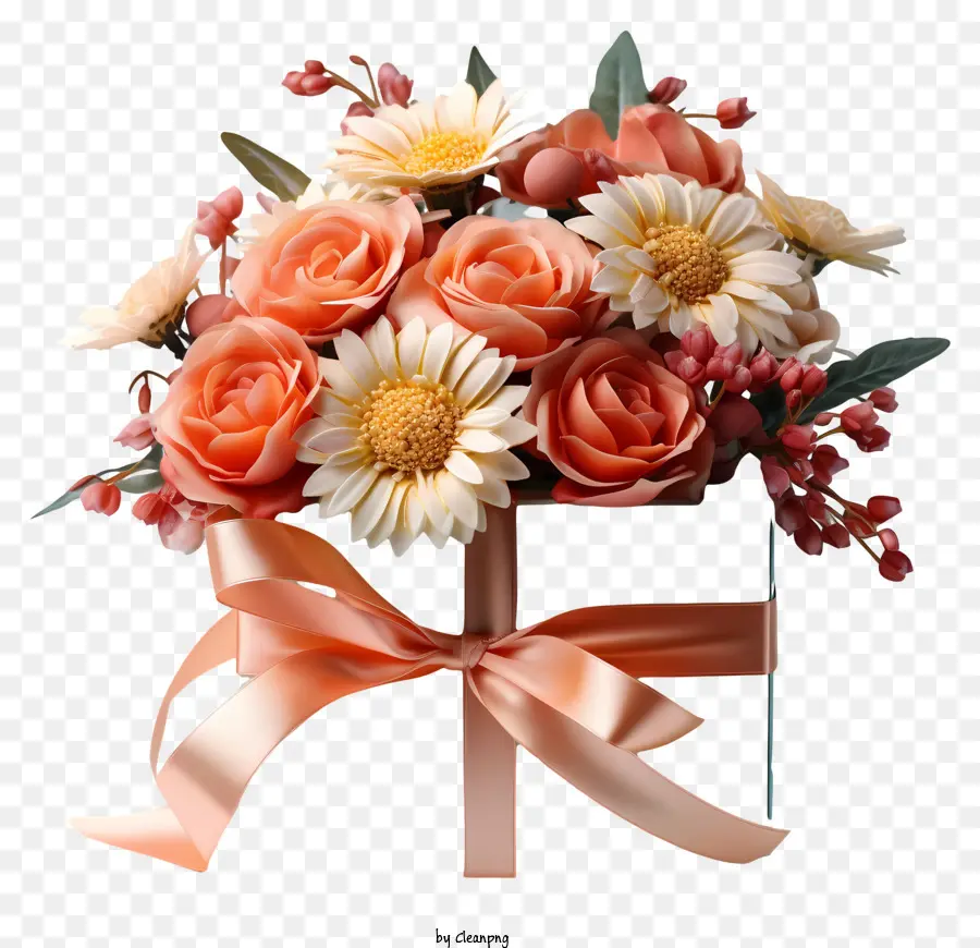 Kotak Hadiah，Mawar Merah Muda Dan Putih PNG