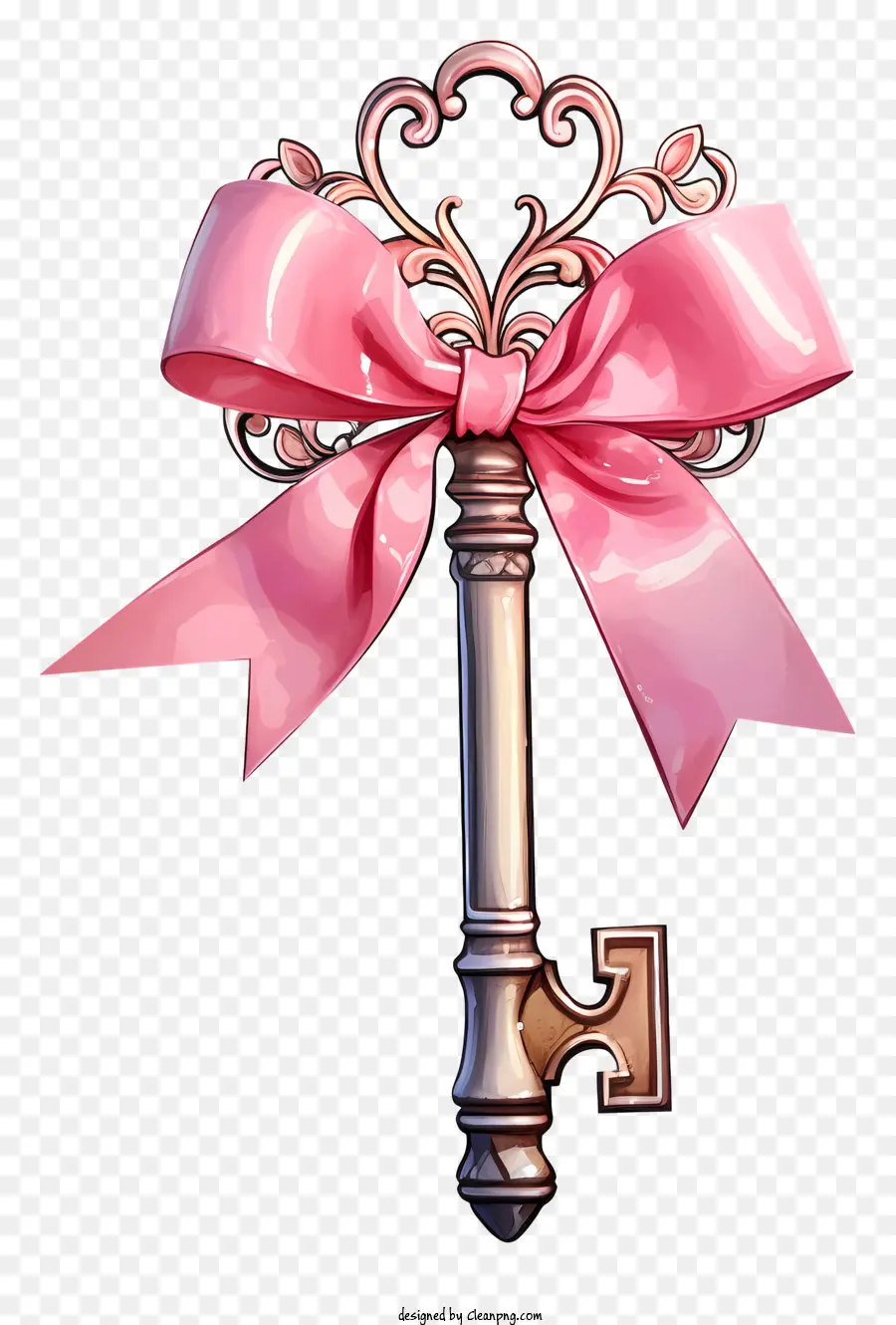 Kunci，Pita Pink PNG