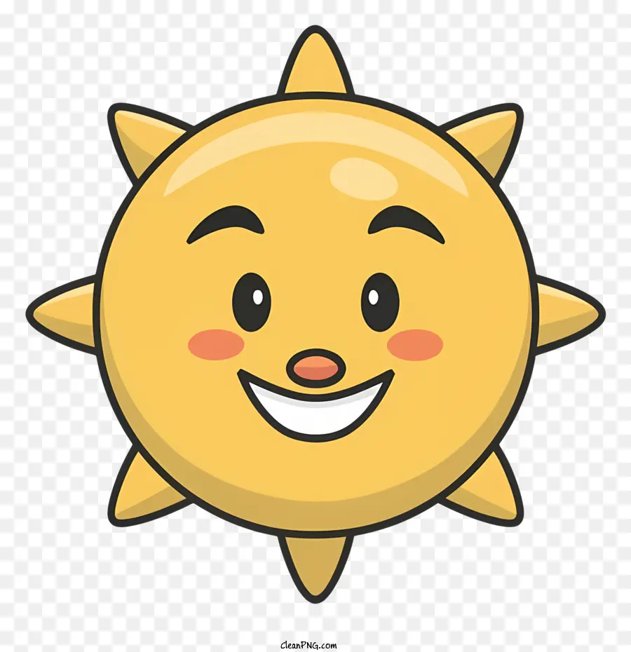 Kartun，Smiley Matahari PNG