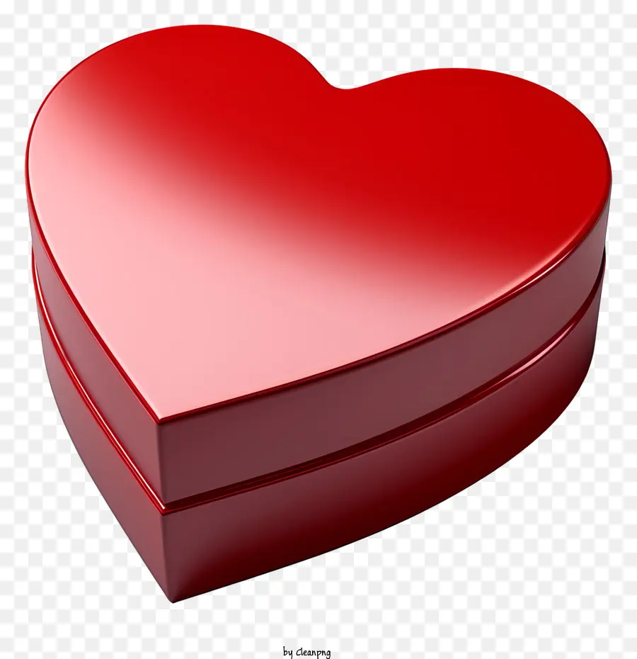 Kotak Hadiah，Kotak Berbentuk Hati Merah PNG