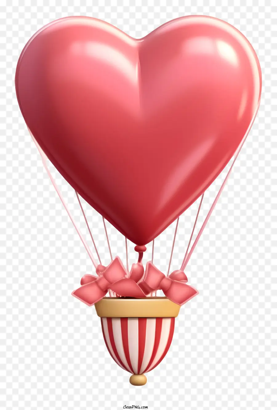 Balon Hadiah Valentine Gaya Retro Trendi，Heartshaped Balon PNG
