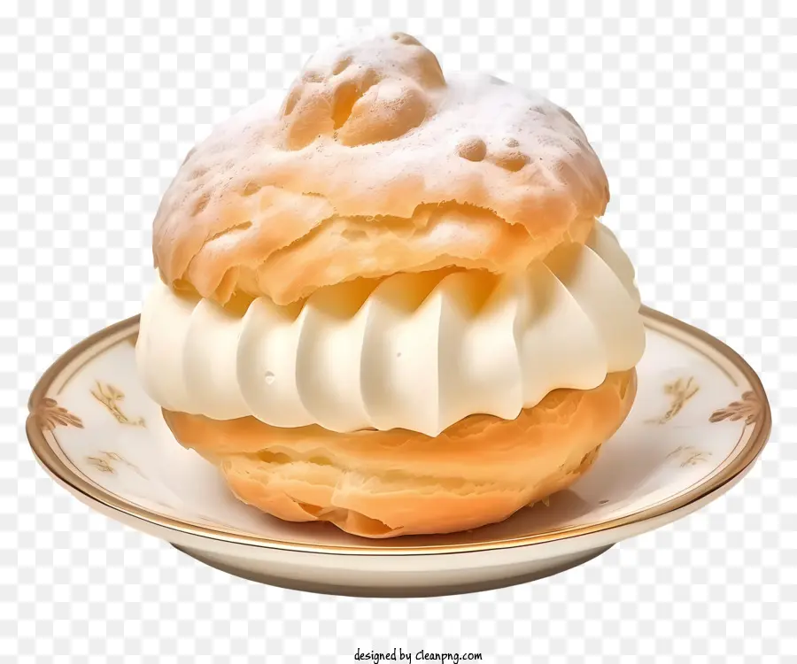 Puff Krim Datar，Puff Pastry PNG