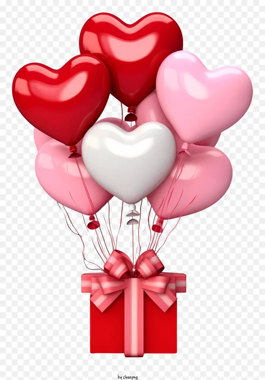 Balon Hadiah Valentine Yang Lucu，Hari Valentine PNG