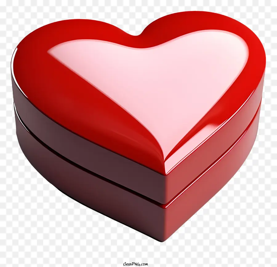 Kotak Hadiah，Merah Hati PNG