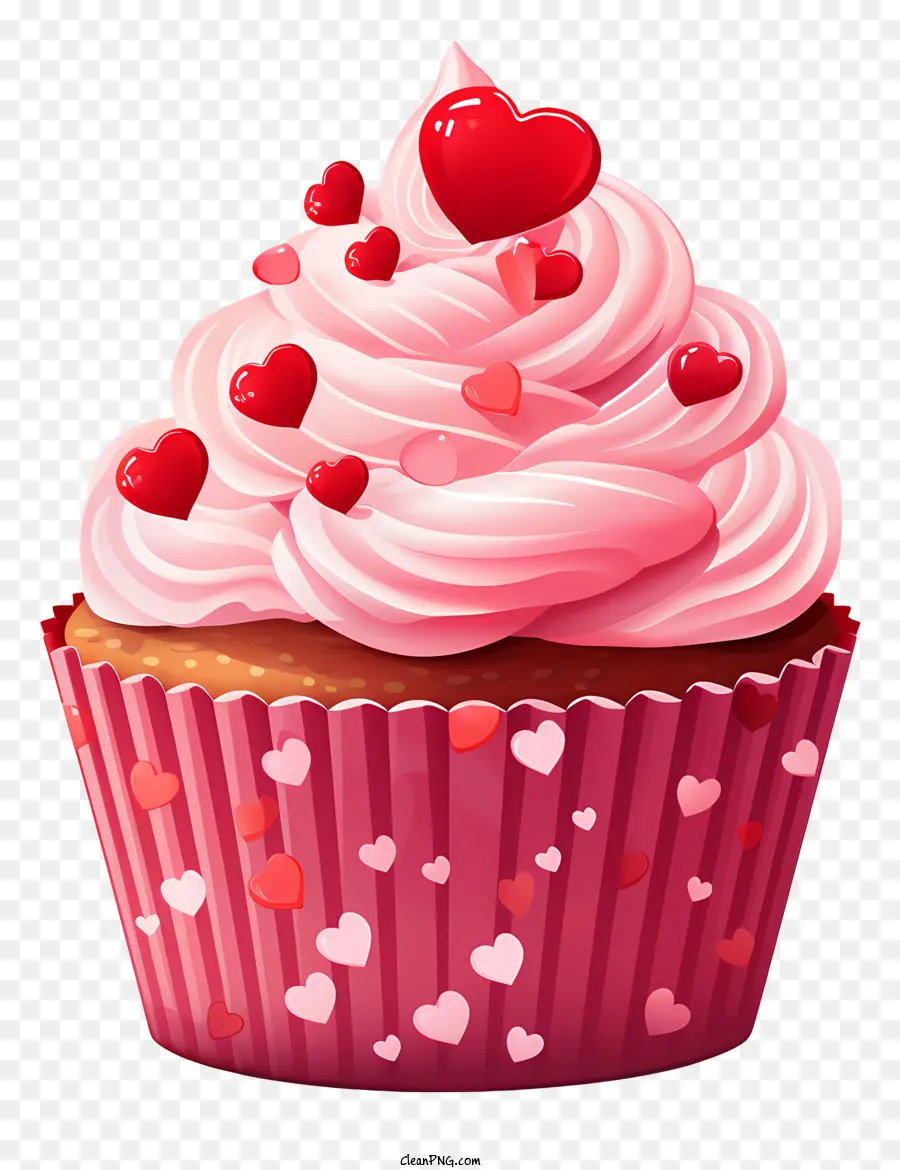 Kue Mangkuk，Cupcake Dengan Stroberi PNG