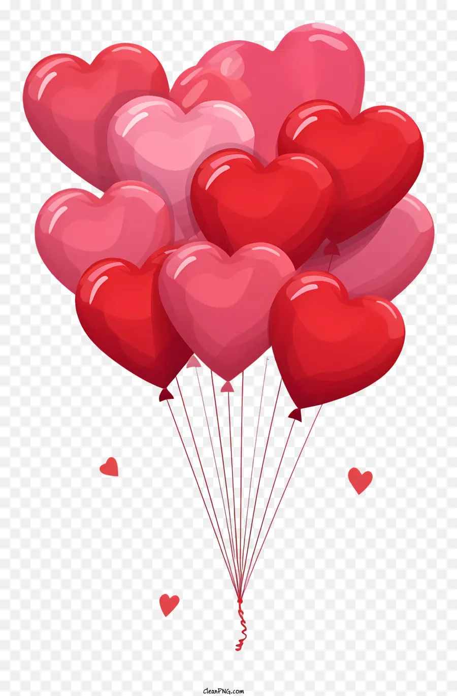 Ilustrasi Vektor Datar Yang Minimalisasi，Balon Hadiah Valentine PNG