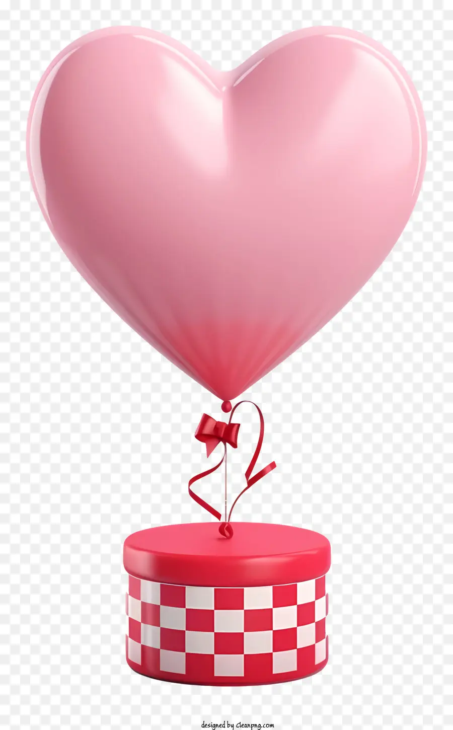 Balon Hadiah Valentine Gaya Retro Trendi，Heartshaped Balon PNG
