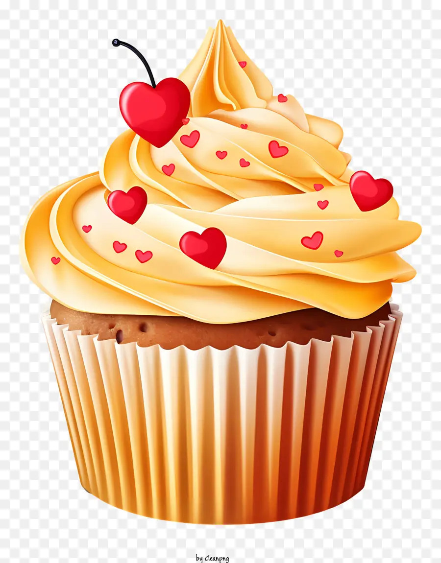 Kue Mangkuk，Cupcake Dengan Stroberi PNG