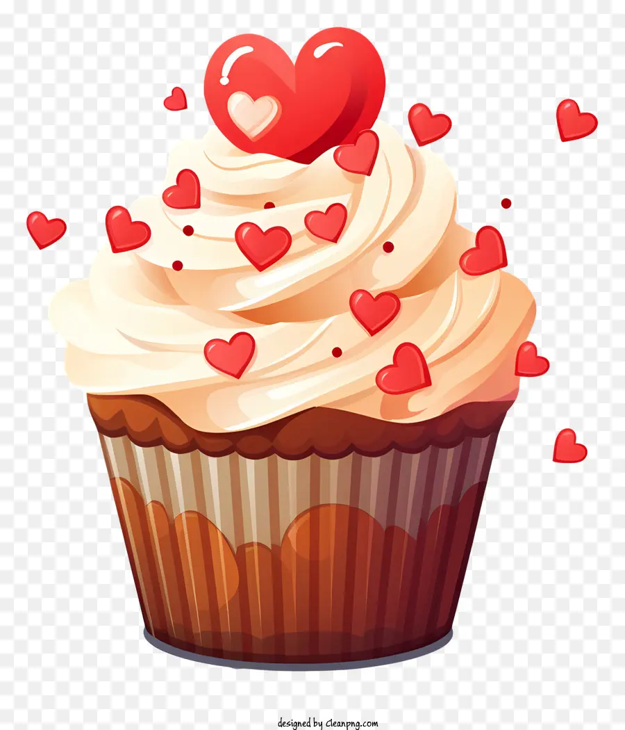 Kue Mangkuk，Cupcake Dengan Stroberi PNG