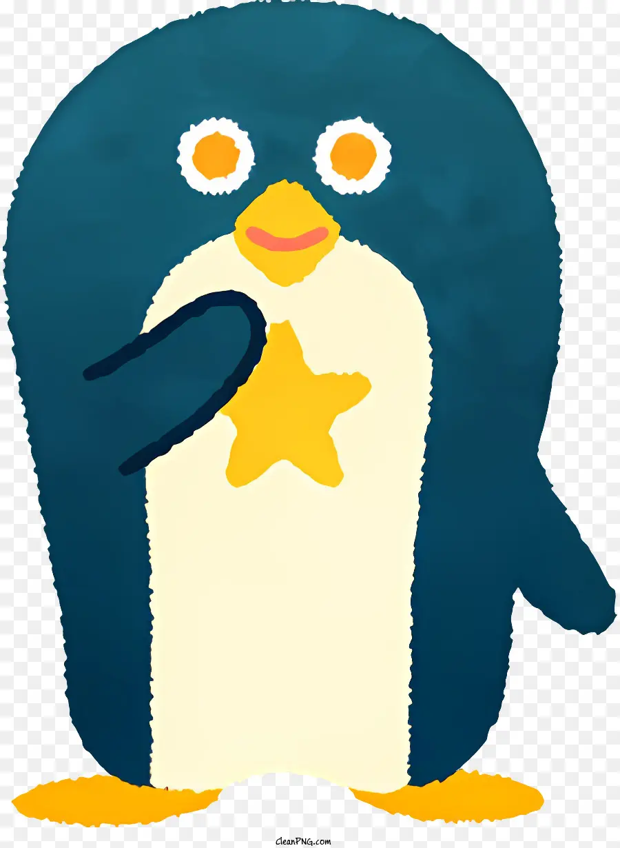 Karakter Penguin，Jas Biru PNG