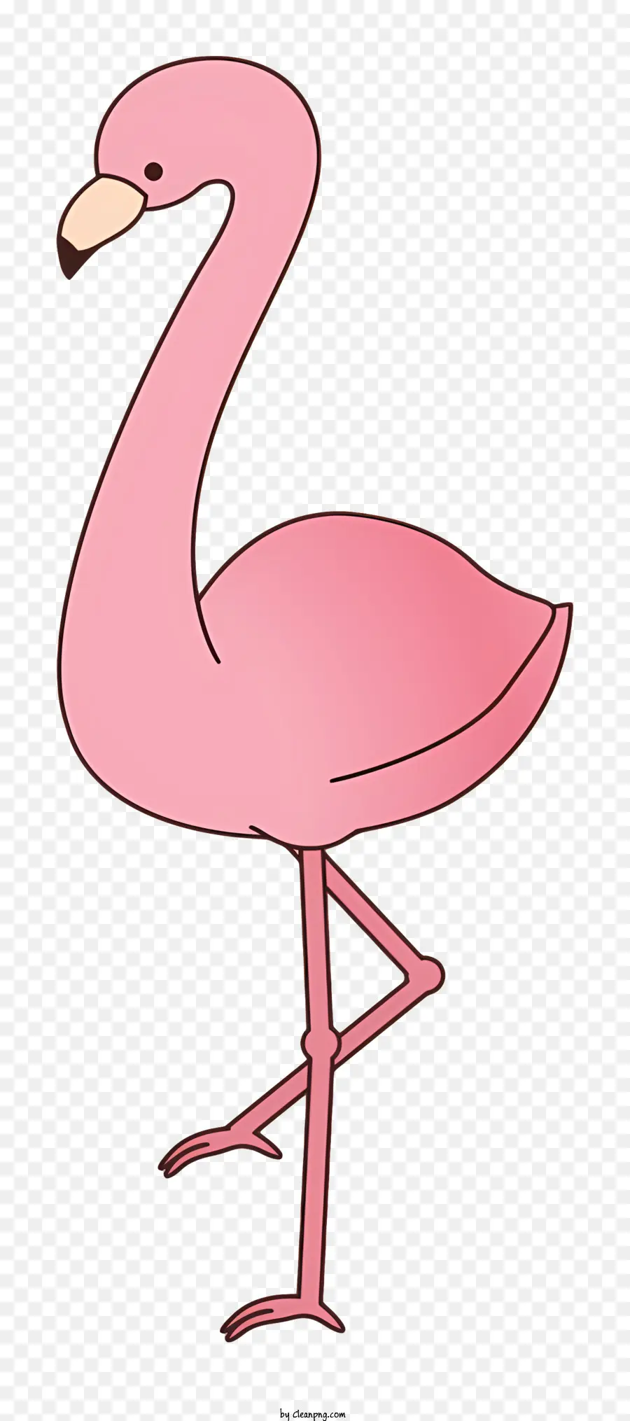 Flamingo Merah Muda，Kaki Panjang PNG