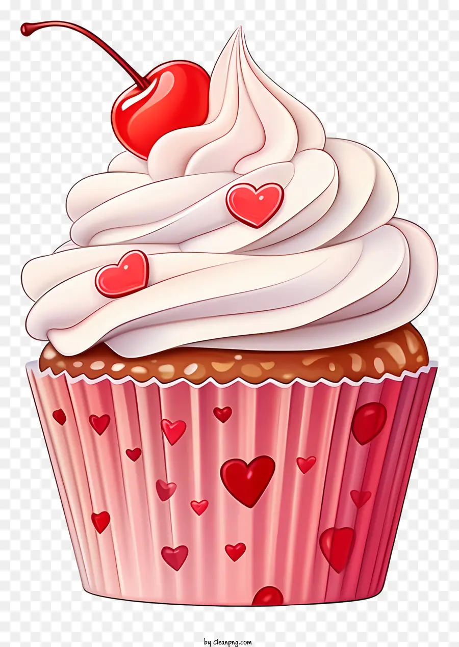Cupcake，Cupcake Merah Muda PNG