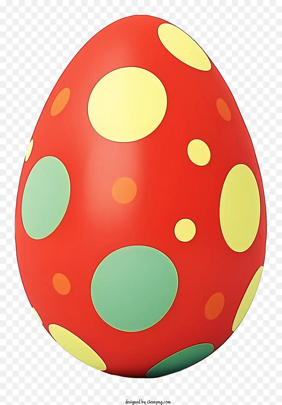 Telur Paskah，Telur Merah Besar PNG