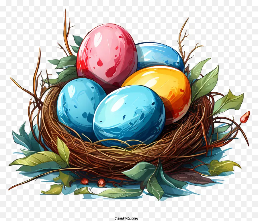 Telur Paskah，Sarang Telur Paskah PNG