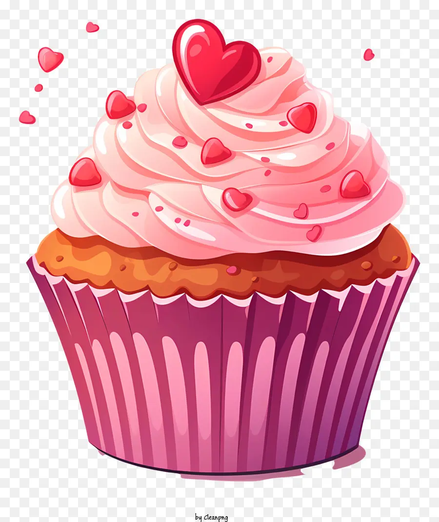 Kue Mangkuk，Cupcake Dengan Stroberi PNG