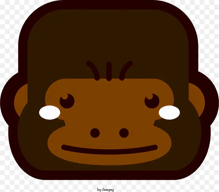 Monyet Yang Prihatin，Monyet Cokelat PNG