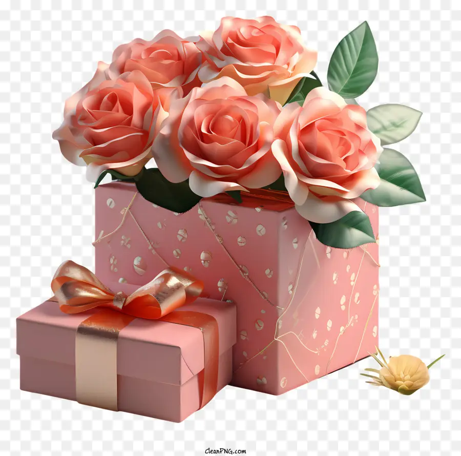Kotak Hadiah，Mawar PNG