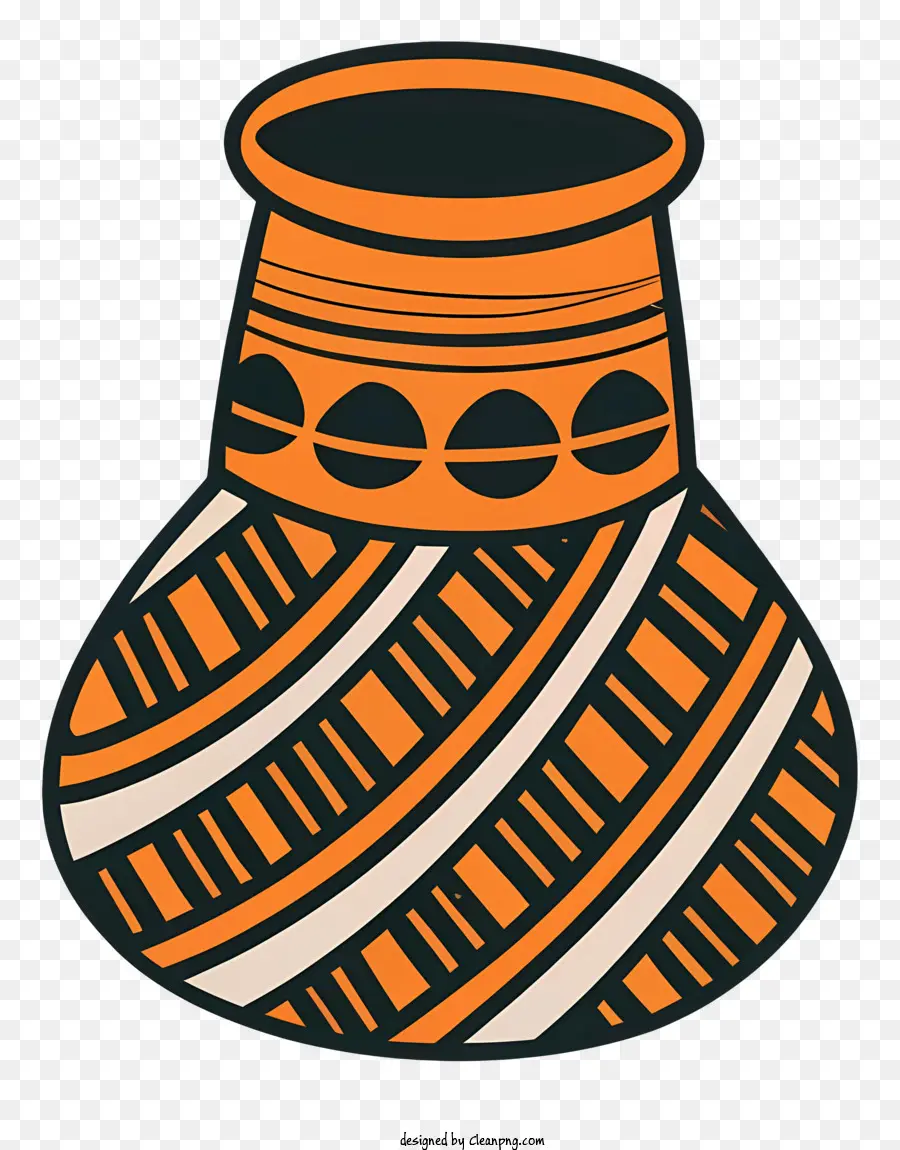 Kartun，Kapal Keramik Oranye PNG