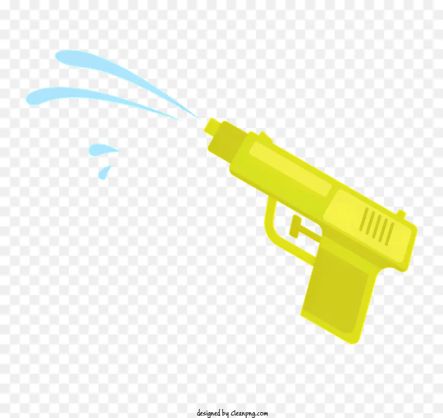 Air Gun，Pistol Plastik Kuning PNG