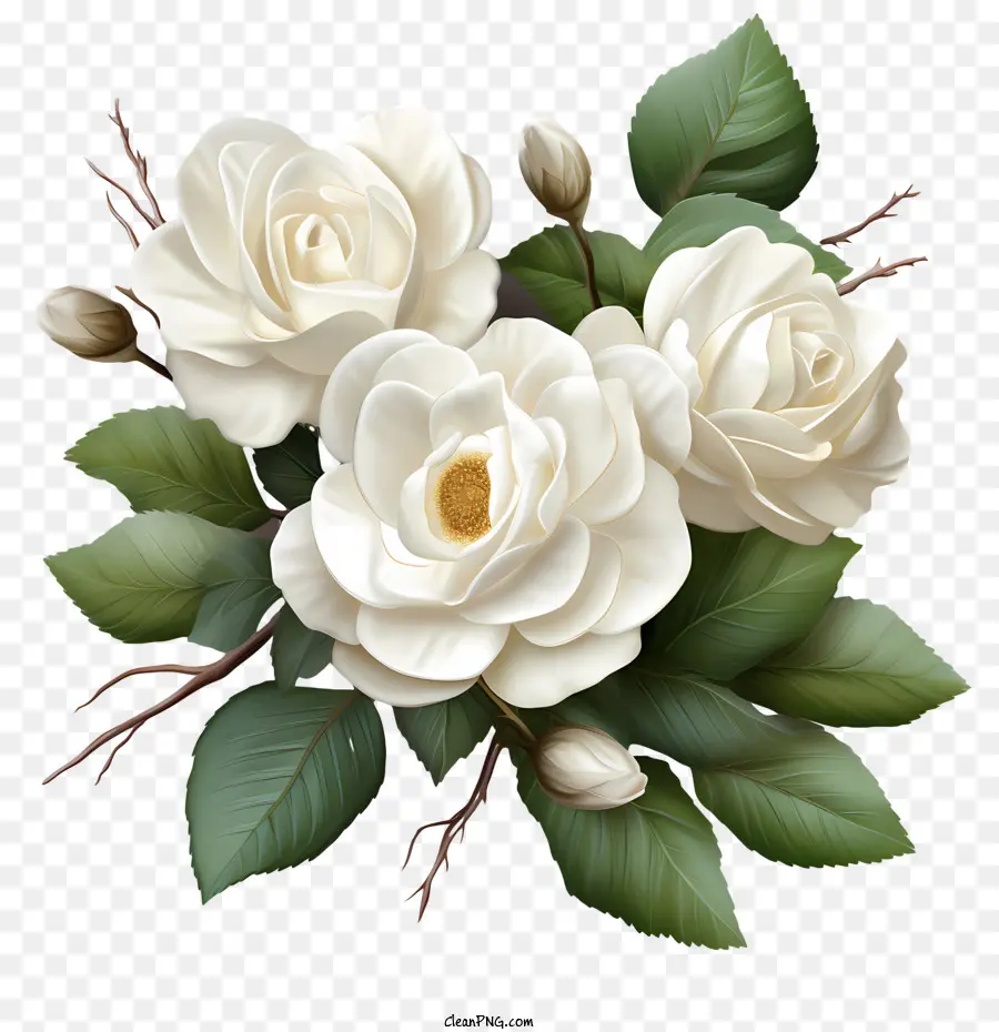 Bunga Mawar Putih，Bunga PNG