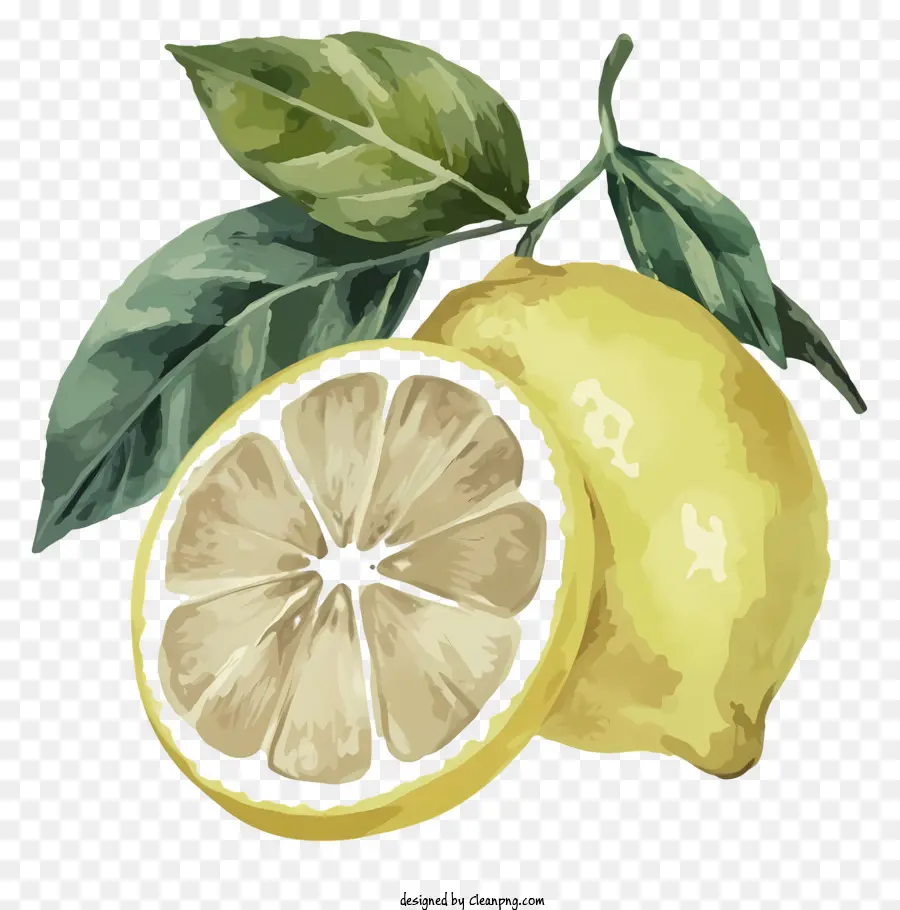 Kartun，Lemon Kuning PNG