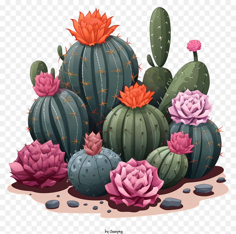 Succulents Doodle，Kaktus PNG