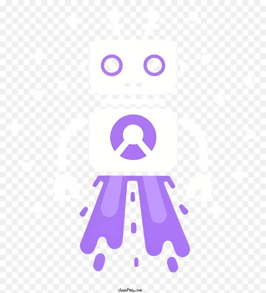 Kartun，Robot Ungu PNG