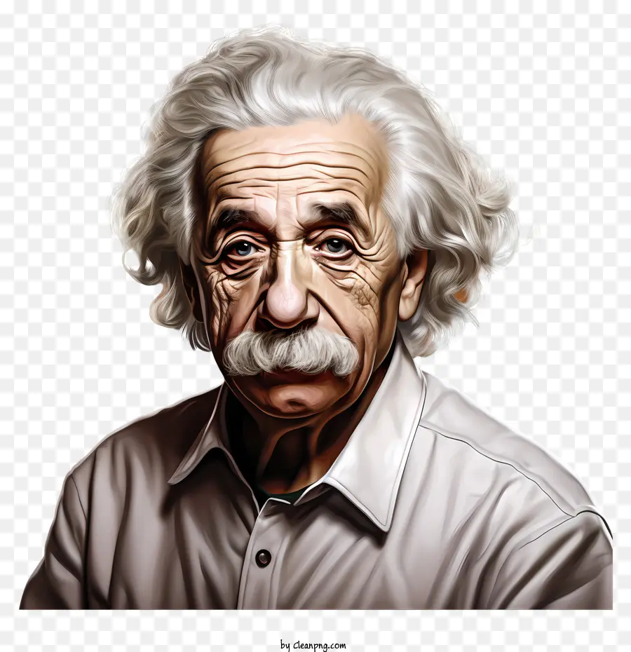 Gaya 3d Realistis Albert Einstein Portrait，Albert Einstein PNG