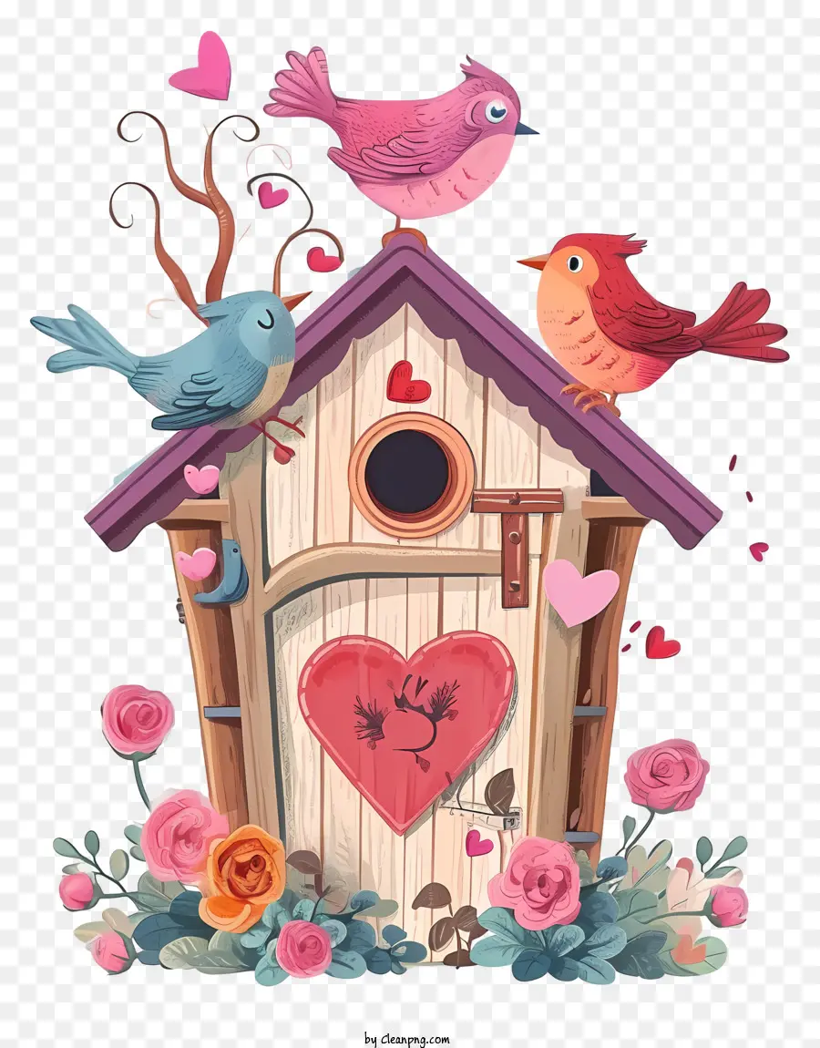 Rumah Burung Valentine Datar，Sangkar Burung PNG