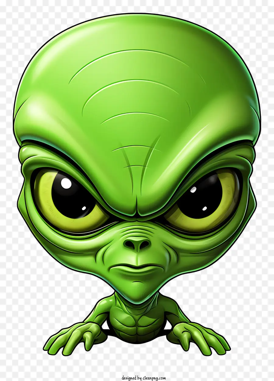 Maskot Alien，Asing Hijau PNG