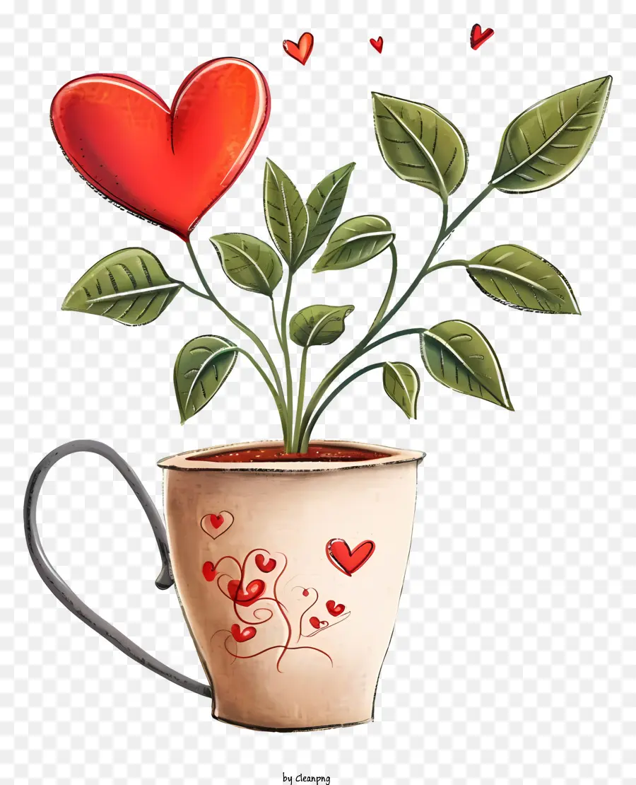 Ikon Tumbuhan Valentine，Tanaman Cangkir PNG