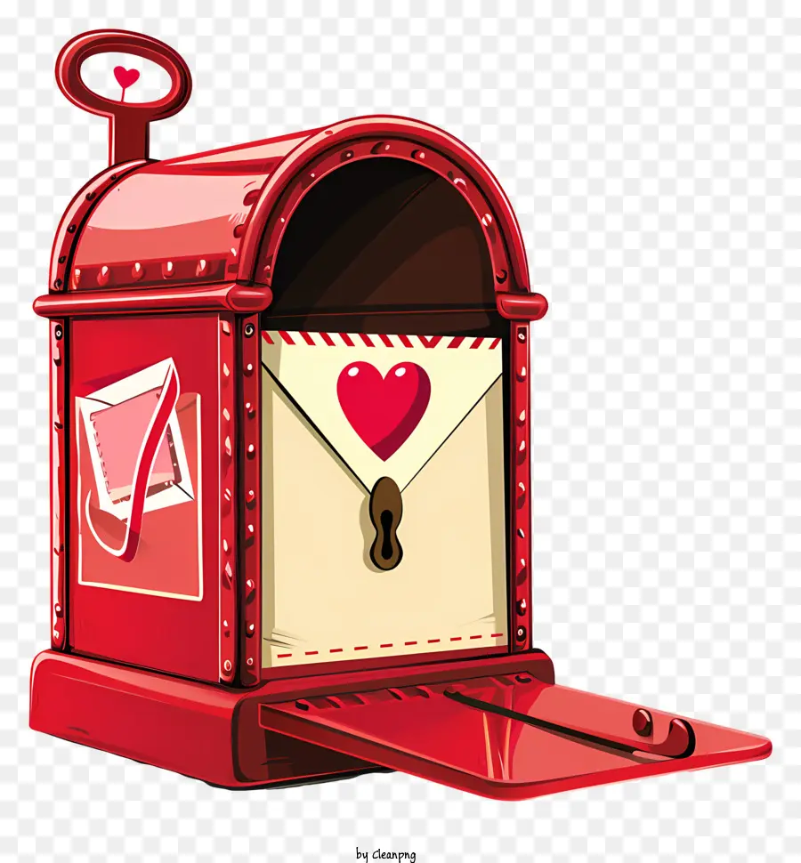 Kotak Surat Valentine，Kotak Surat Kuno PNG