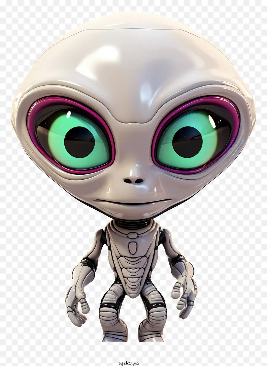 Maskot Alien Gaya 3d Yang Realistis，Alien PNG