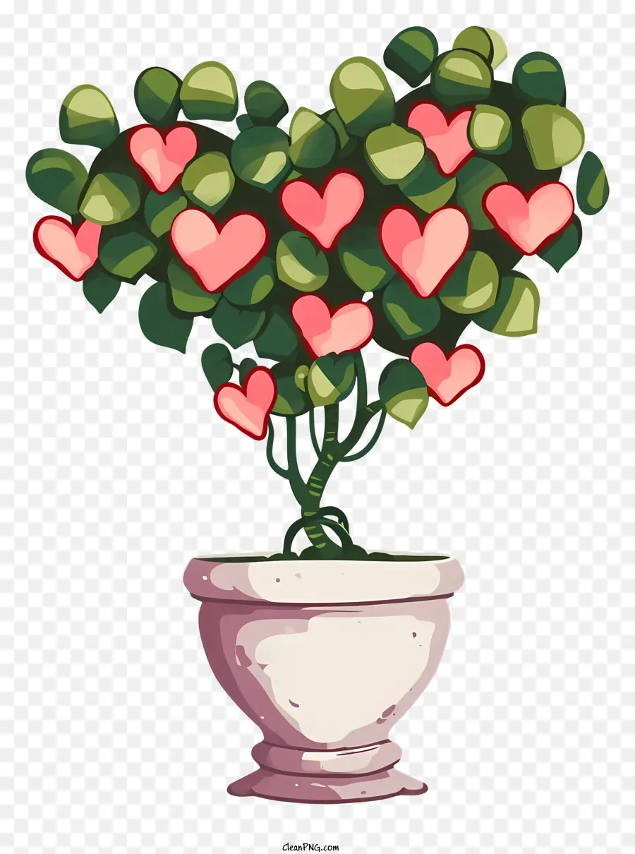 Emoji Tanaman Valentine，Tanam Dengan Pot PNG