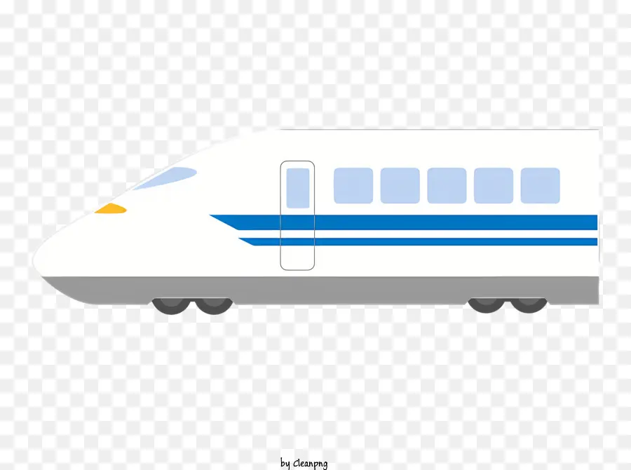 Kereta Kecepatan Tinggi，Kereta Putih Dan Biru PNG