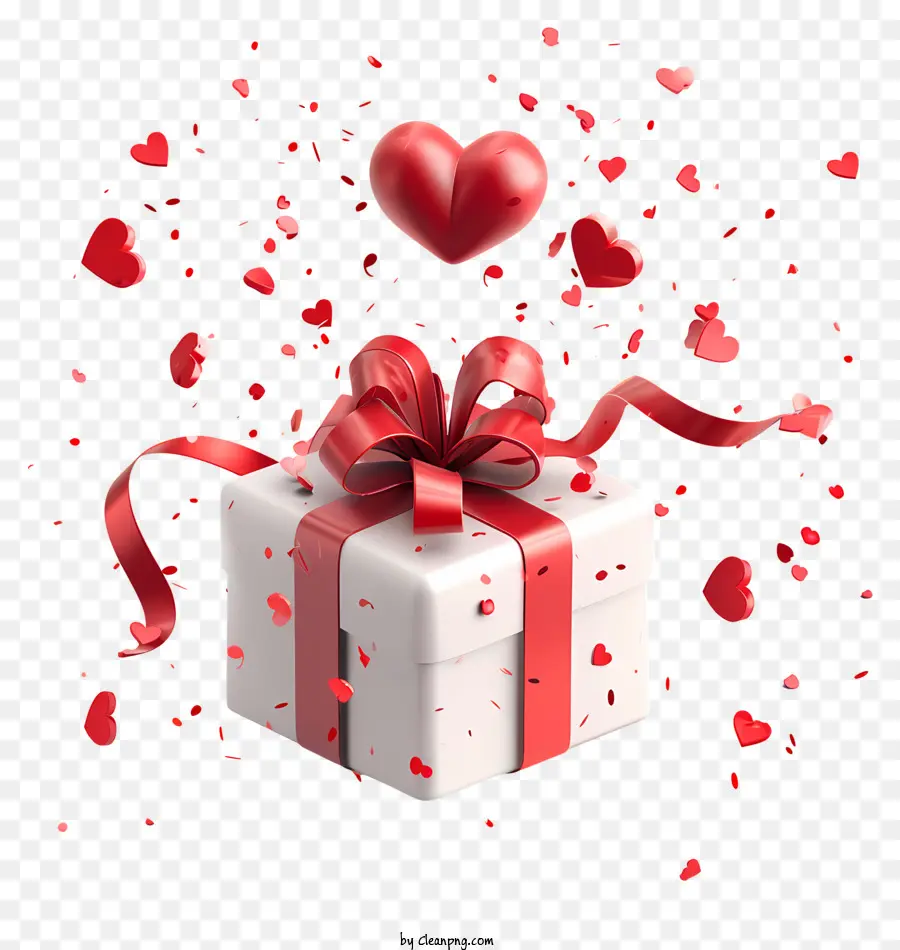 Hadiah Valentine，Kotak Hadiah PNG