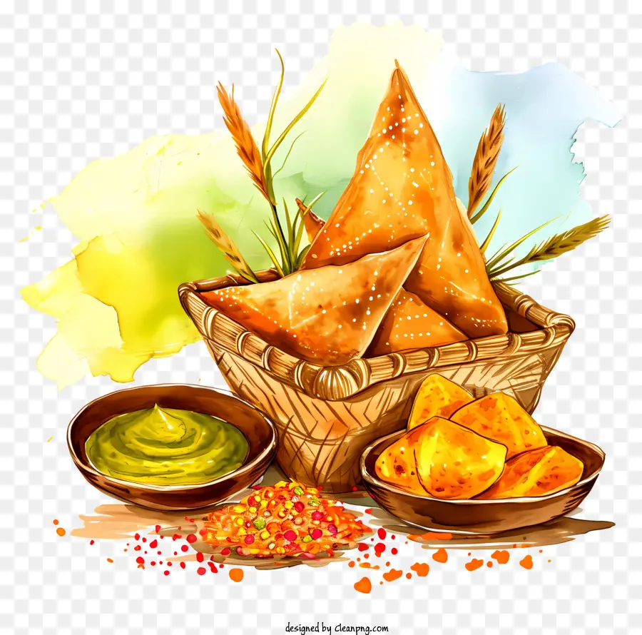 Unsur Makar Sankranti，Samosa PNG