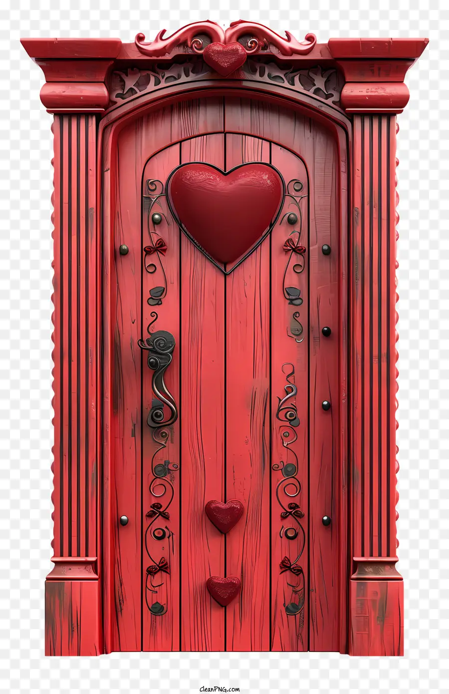 Pintu Valentine，Pintu Dengan Hati PNG