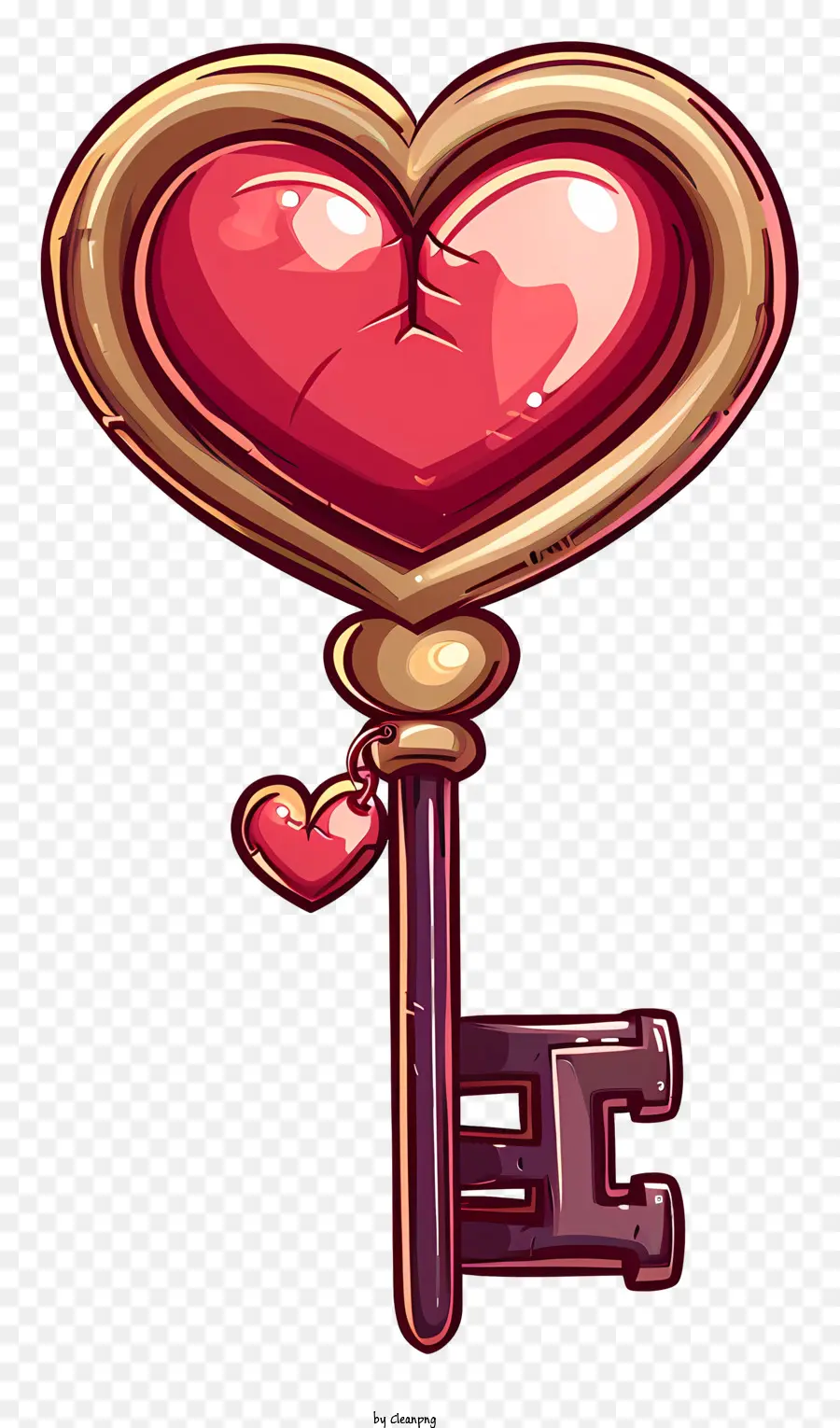 Kunci Valentine，Kunci Kartun PNG