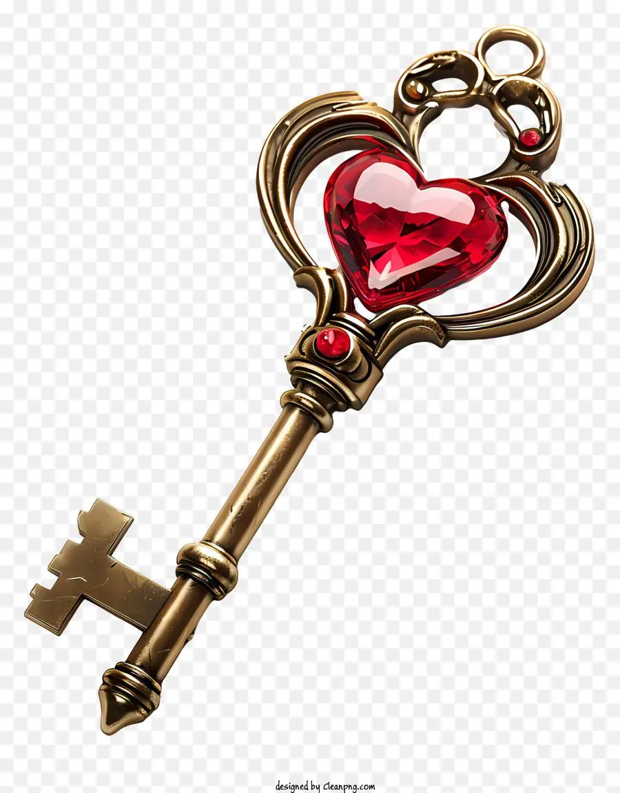 Kunci Valentine，Kunci Emas PNG