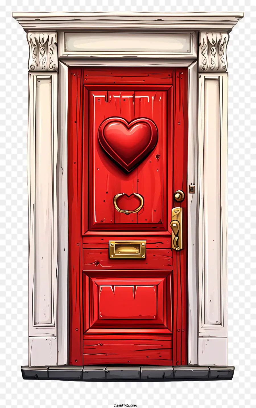 Pintu Valentine，Pintu Merah PNG