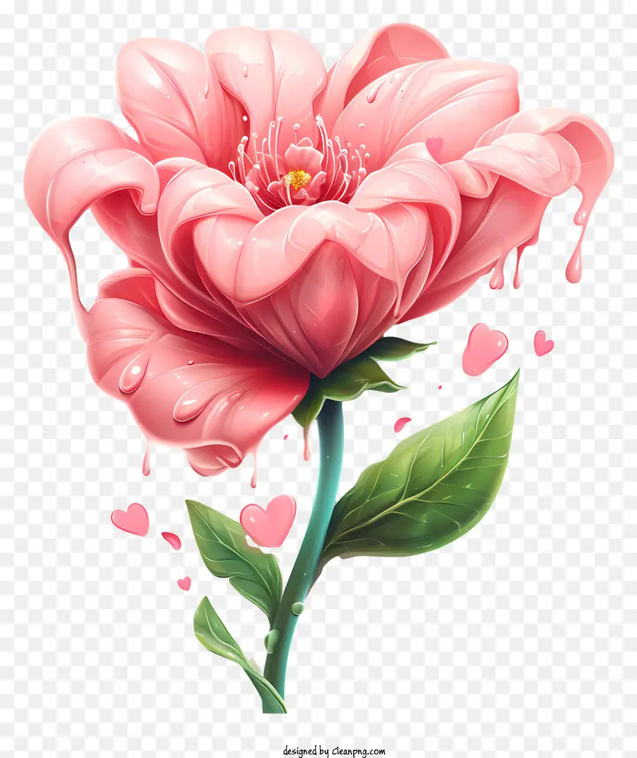 Bunga Merah Muda，Hati PNG