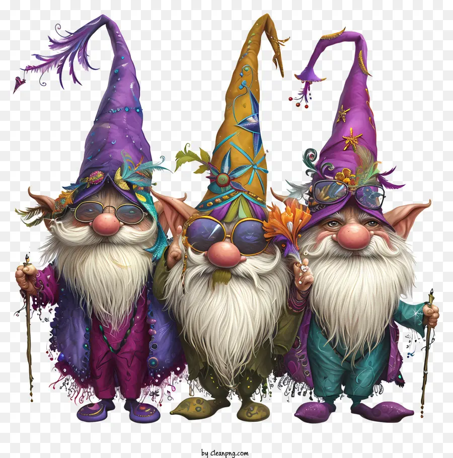 Mardi Gras Kurcaci，Gnome PNG