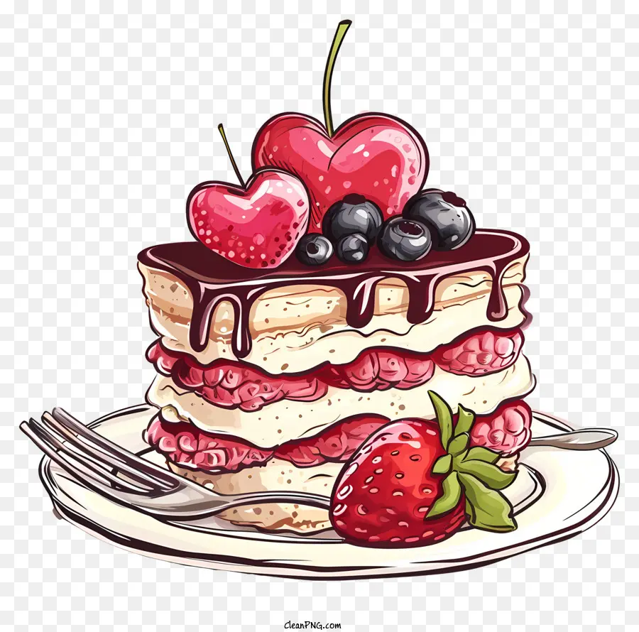 Permen，Irisan Kue Berry PNG