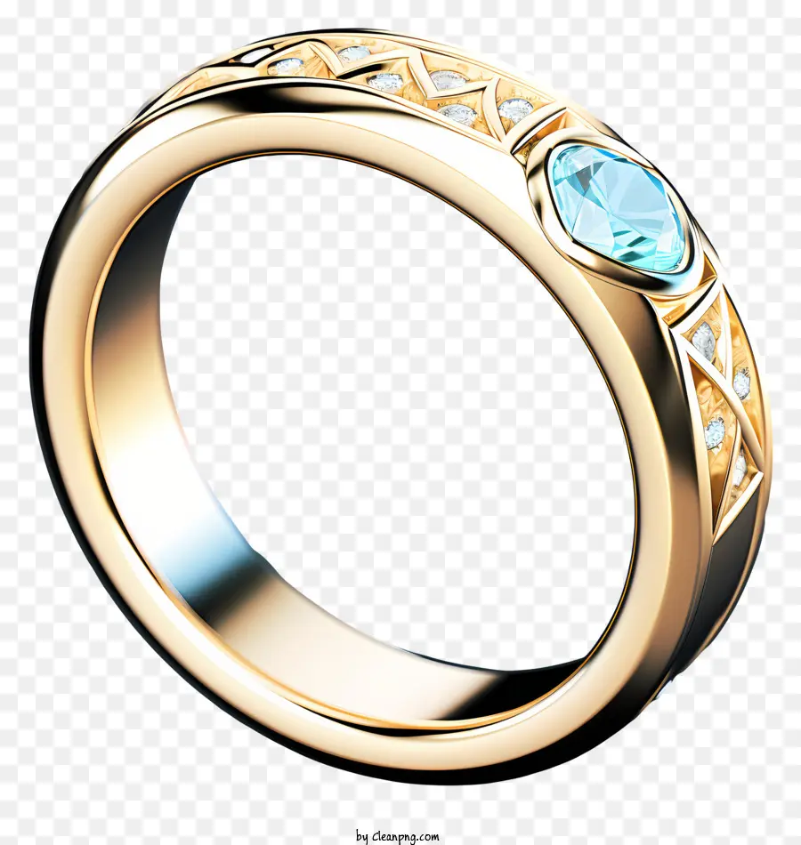 Cincin Pernikahan Gaya 3d Realistis，Cincin Kawin Emas PNG