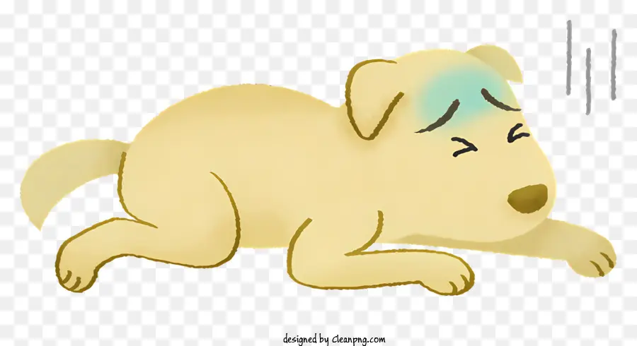 Kartun Anjing，Anjing Kuning PNG