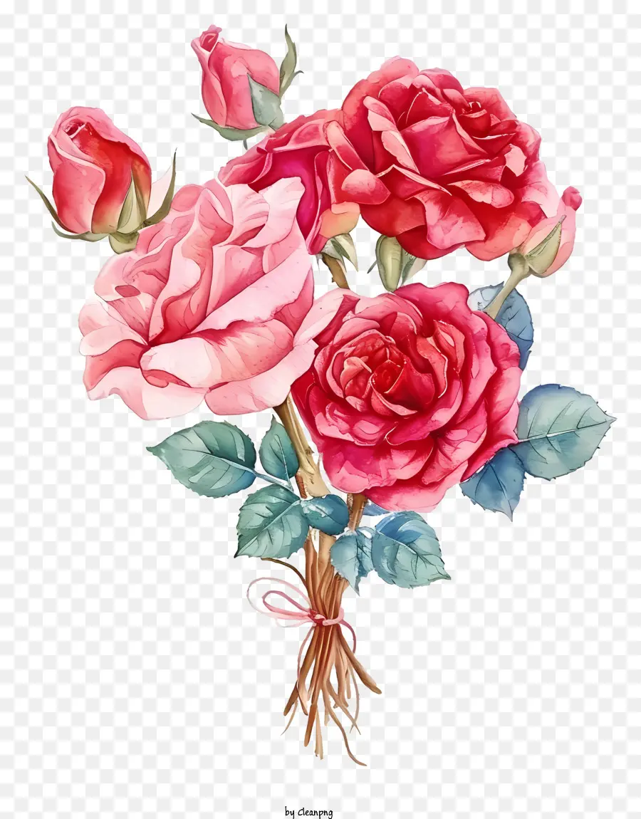 Valentine Mawar，Mawar Merah Muda PNG