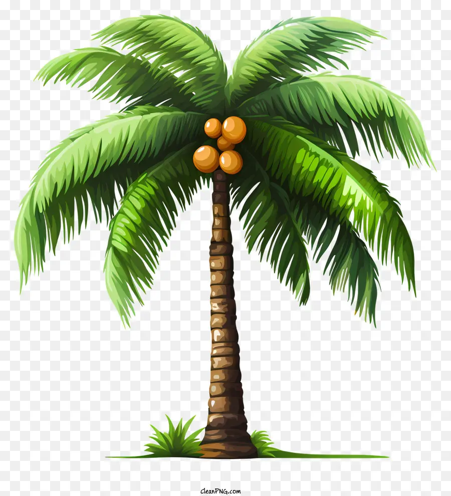 Pohon Kelapa，Kelapa Hijau PNG